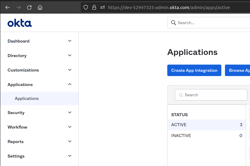 Create App Integration